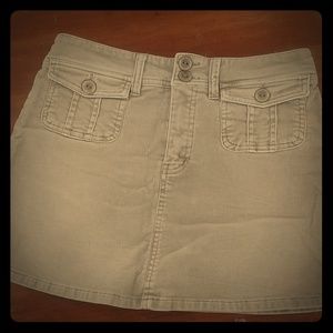 Tan corduroy stretchy skort EUC